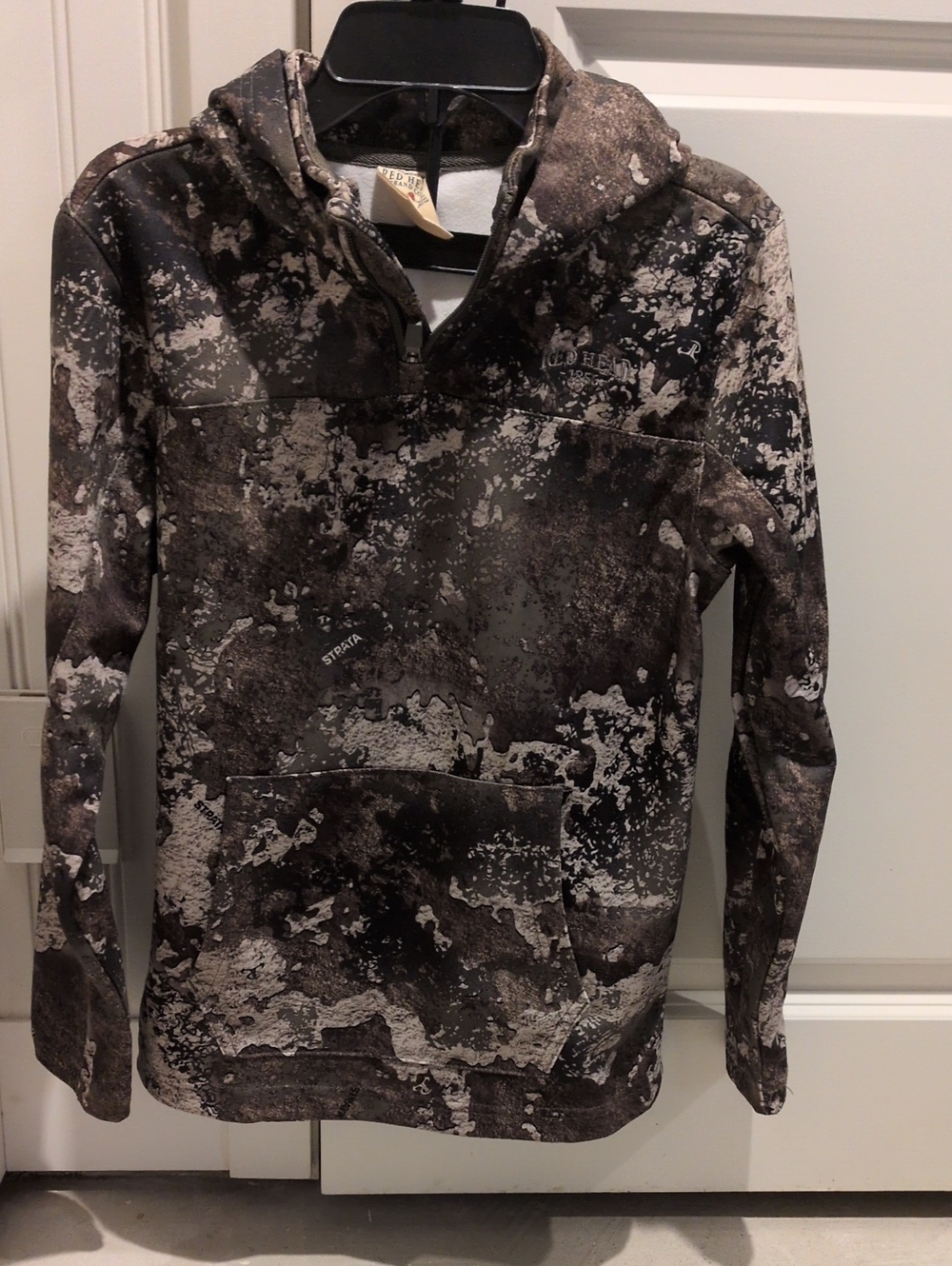 RedHead Brown & Black Camo Quarter-Zip Hoodie Youth Large